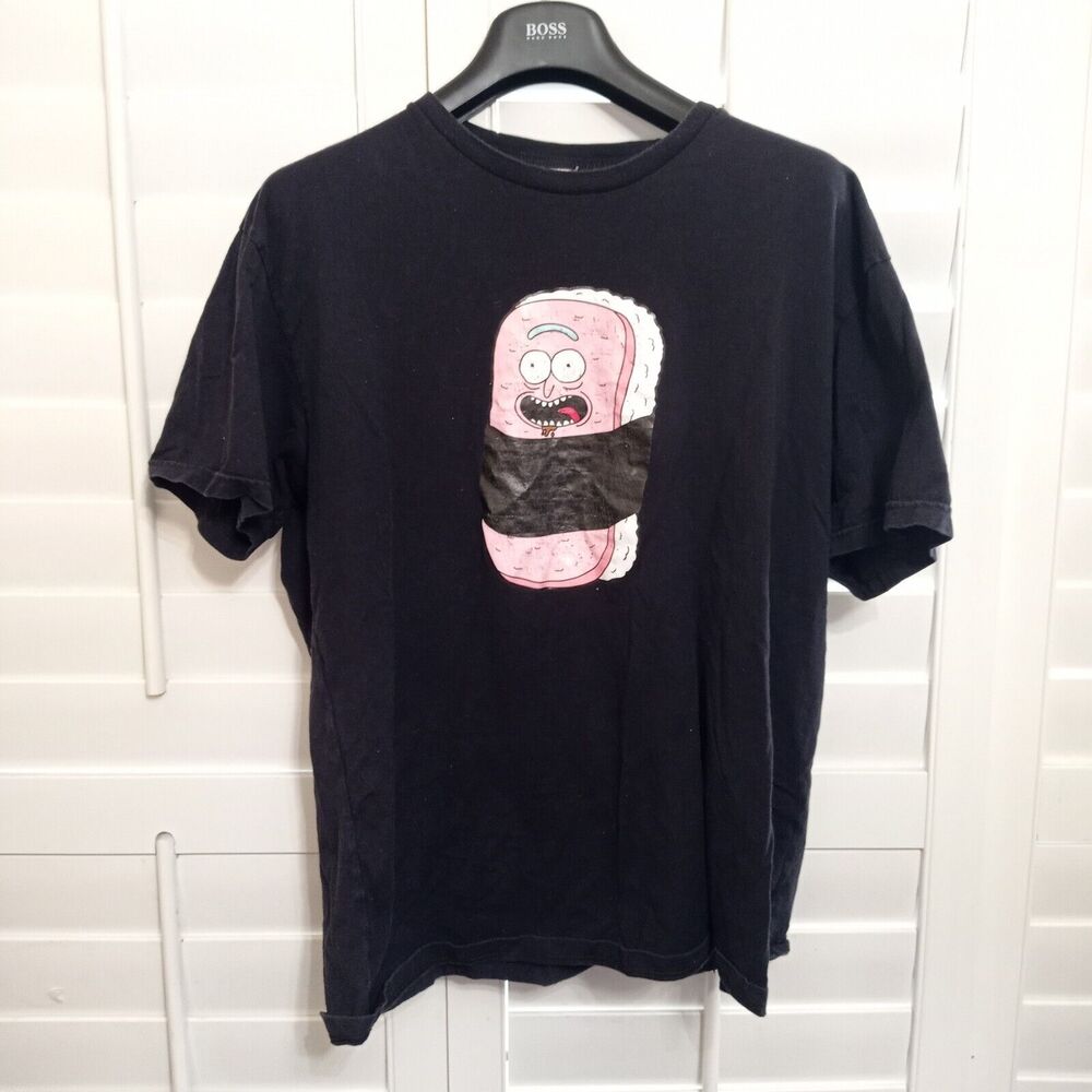 Rick And Morty T-Shirt Men's XL Short Sleeve Graphic Crew Neck Black